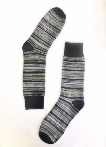 Green & Gray Stripe