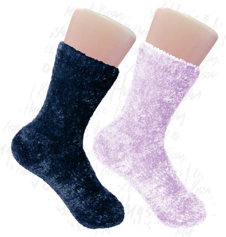 2pk. Velour Cozy Crew