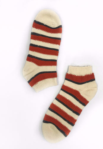 Orange & Ivory Stripe