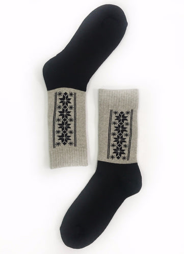 Gray & Black Snowflakes